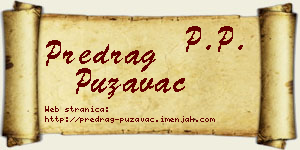 Predrag Puzavac vizit kartica